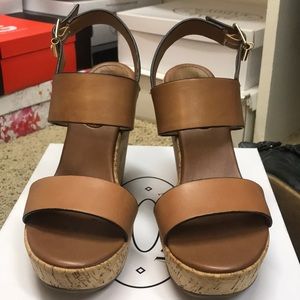 Tan Steve Madden Wedges